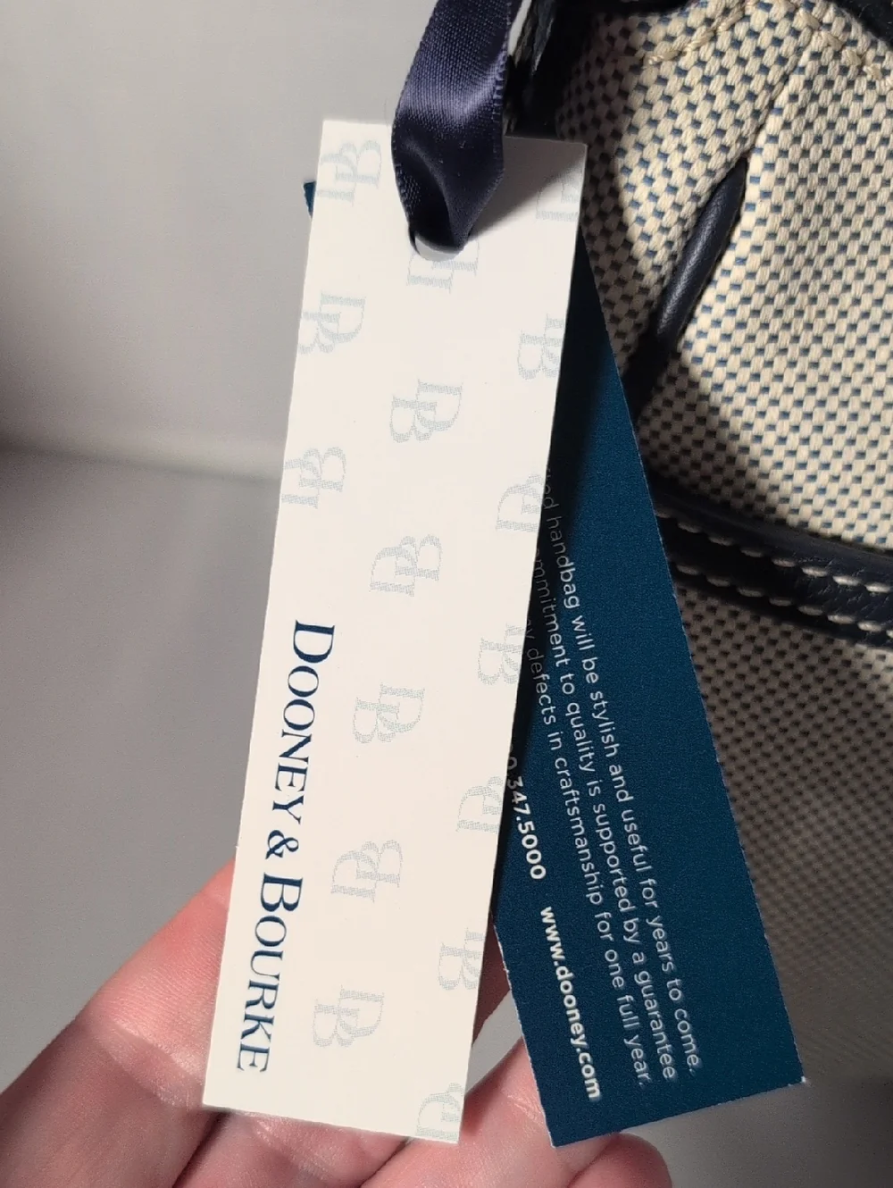Dooney & Bourke Mini Margot Canvas Bag in Navy NWT